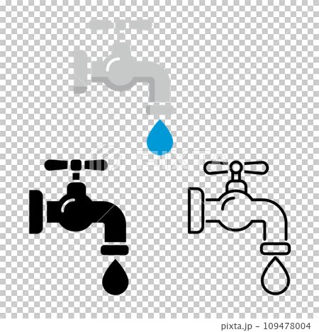 水道アイコンセット 109478004