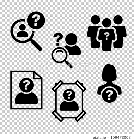 people silhouette icon illustration 109478008