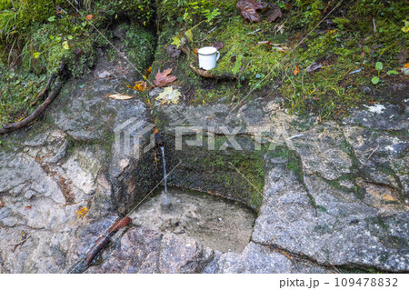The Well with running water carved into the rock. The Well with running water carved into the rock. 109478832