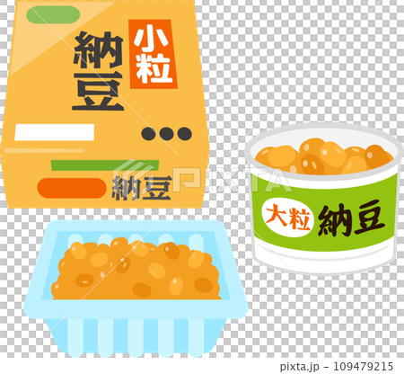市售小納豆和大納豆 市售小納豆和大納豆 109479215
