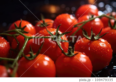 Cherry tomatoes close-up Cherry tomatoes close-up 109479335