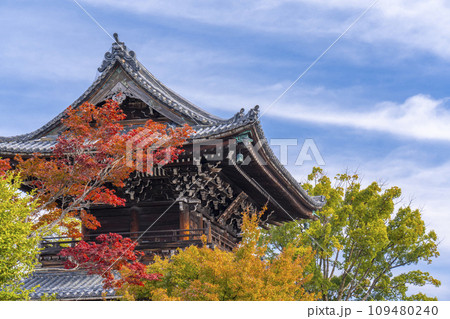秋の京都 清凉寺(嵯峨釈迦堂) 紅葉と仁王門 秋の京都 清凉寺(嵯峨釈迦堂) 紅葉と仁王門 109480240