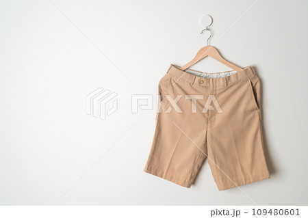 short pants hanging on wall 109480601