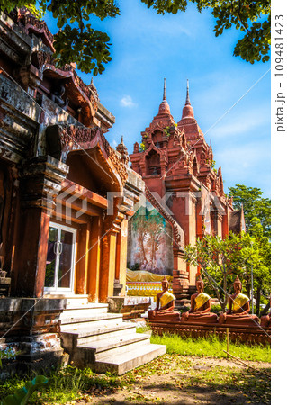 Wat Khao Angkhan temple in Buriram, Thailand 109481423