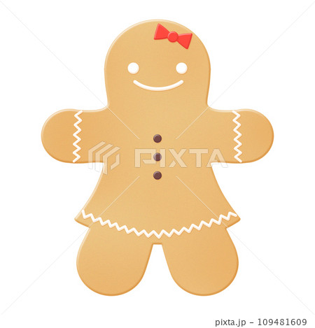 ジンジャークッキー イラスト素材 ジンジャークッキー イラスト素材 109481609