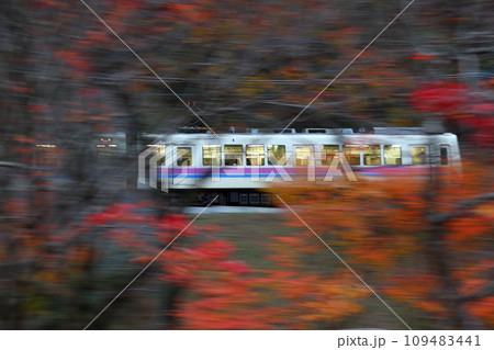 ［E］秋の叡山電鉄鞍馬線800系電車（出町柳⇔鞍馬） 109483441