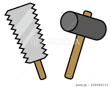 トンカチとノコギリ トンカチとノコギリ 109484215