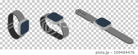 Isometric illustration: smart watch Isometric illustration: smart watch 109484476