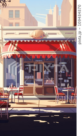 Classic American retro cafe 109484870