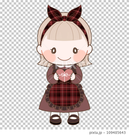 ハートを持った女の子 109485643