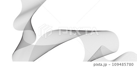 black and white wavy stripes background. Vector illustration 109485780