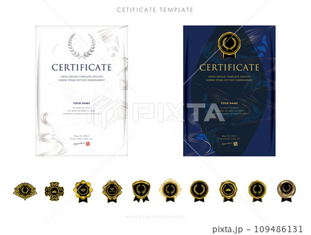 お正月賞状179　certificate　award　表彰状　celebration 109486131