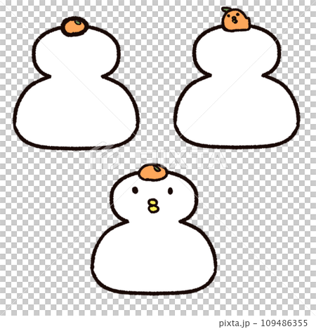 鏡餅和小雞形鏡餅 109486355