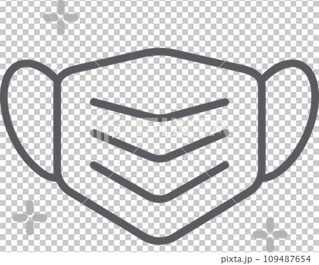 Sanitation and protection facemask icon set with respiratory face masks. isolated on grey background. Sanitation and protection facemask icon set with respiratory face masks. isolated on grey background. 109487654