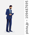 Vector illustration of smart businessman character.Leadership and success, Executive and professional, Business and marketting concept. 109487695