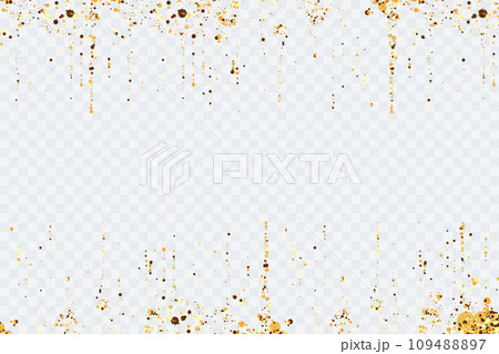Scattered gold particles. Festive background or design element. Scattered gold particles. Festive background or design element. 109488897