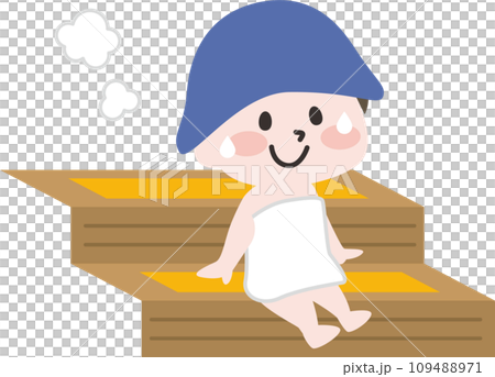 一個人在桑拿房出汗 109488971