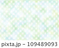 パステルグリーン矢絣紋様 109489093