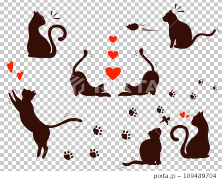 Cat silhouette 109489704