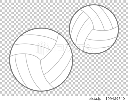 シンプルなバレーボールのイラスト 109489840