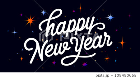 Lettering. Happy New Year 109490668