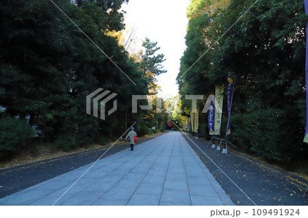 冬の神奈川県鶴見市にある総持寺の参道の様子 冬の神奈川県鶴見市にある総持寺の参道の様子 109491924