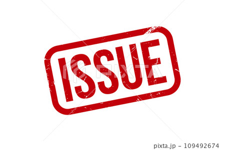 Issue Rubber Stamp Seal Vector Issue Rubber Stamp Seal Vector 109492674