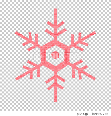 Red snowflake B_square Red snowflake B_square 109492756