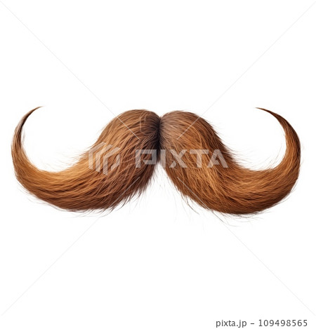 AI-generated content. Male mustache close-up cut out on a transparent background. Mustache for insertion into fashion design or project. High quality photo AI-generated content. Male mustache close-up cut out on a transparent background. Mustache for insertion into fashion design or project. High quality photo 109498565
