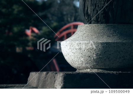 初詣　鐘楼の土台 109500049