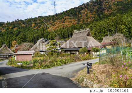 日本の原風景（秋の美山かやぶきの里） 109502161