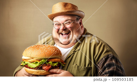 肥満・デブ・ボディポジティブ・太った男性・ダイエットのイメージ 109503185