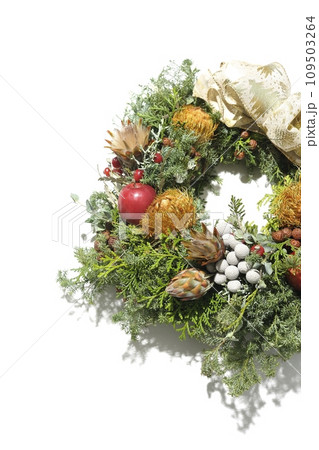 手作りクリスマスリース 手作りクリスマスリース 109503264