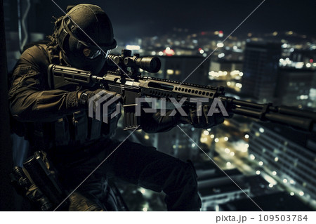 スナイパー ビル屋上にて 109503784
