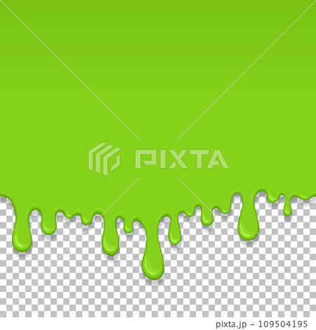 Light green dripping slime seamless element 109504195