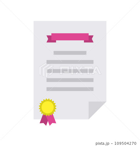Diploma flat icon 109504270