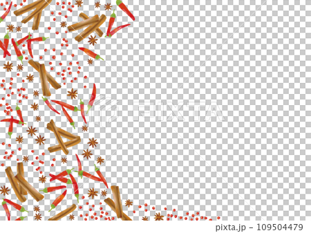 水彩風 スパイスフレーム 水彩風 スパイスフレーム 109504479