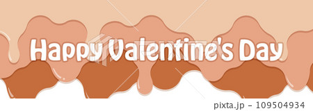 フレーム素材_垂れたチョコレート 109504934