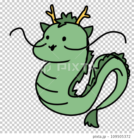 干支 辰 龍 のイラストのイラスト素材 [109505372] - PIXTA