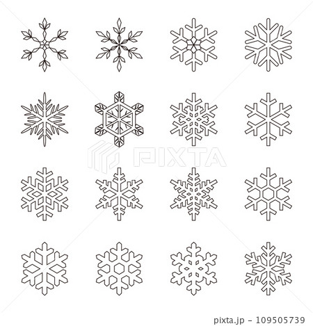 雪の結晶のアイコン 雪の結晶のアイコン 109505739