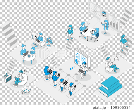 Image illustration of improving your career and finding your place to study, work, and rest 109506554