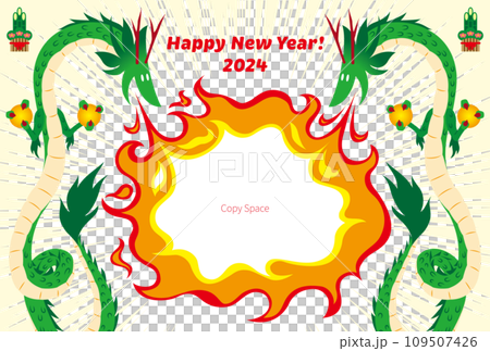 Dragon year new cards material 109507426