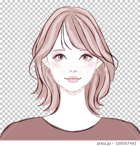 笑顔の若い女性 笑顔の若い女性 109507491