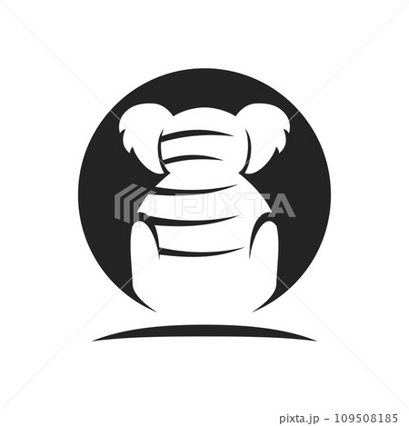 Koala Logo template Isolated. Brand Identity. Icon Abstract Vector graphic 109508185