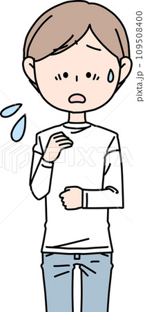 戸惑う男性 戸惑う男性 109508400