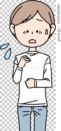 戸惑う男性 戸惑う男性 109508400