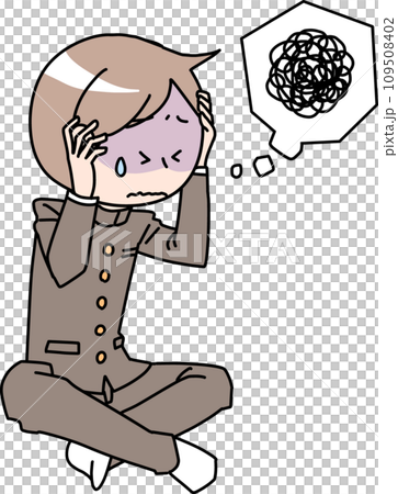 worried male student 109508402