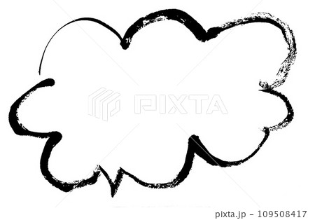 背景 手書き 吹き出し ふきだし くも 雲 背景 手書き 吹き出し ふきだし くも 雲 109508417