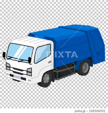 ゴミ収集車のイラスト ゴミ収集車のイラスト 109508591