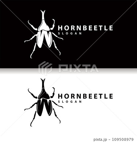 beetle logo design simple silhouette insect animal illustration template vector beetle logo design simple silhouette insect animal illustration template vector 109508979